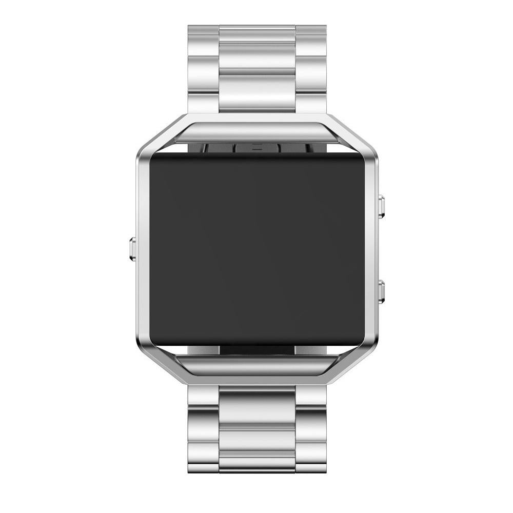 Stainless Steel Folding Clasp Watch band Strap Frame For Fitbit Blaze