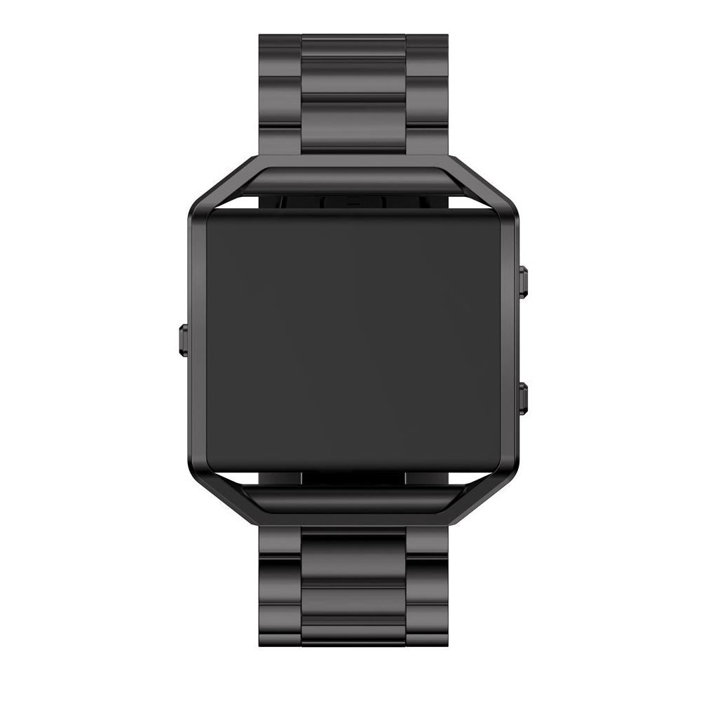Stainless Steel Folding Clasp Watch band Strap Frame For Fitbit Blaze